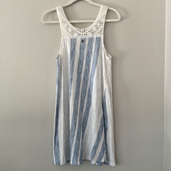 Roxy Azure Striped Crochet Dress - Picture 6 of 8